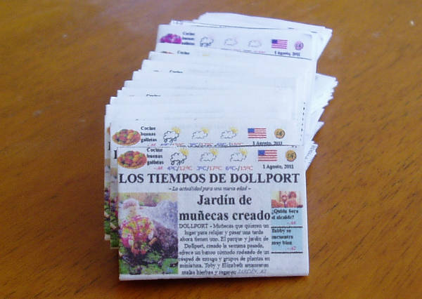 A stack of newspapers